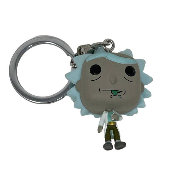 Funko Pop RICK AND MORTY Theme Keychain Purse Fob Stocking Stuffer - Picture 1 of 4